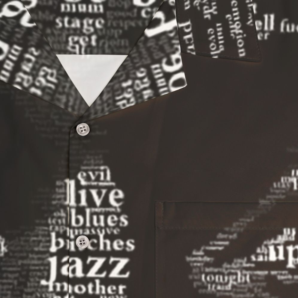 Jazz Music Inspired Hawaiian Shirt - Detail