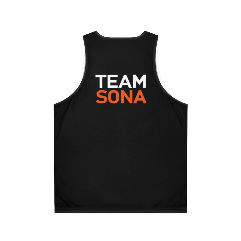 Team Sona Movsesian Unisex Tank Top for Conan O'Brien comedy fans - Back