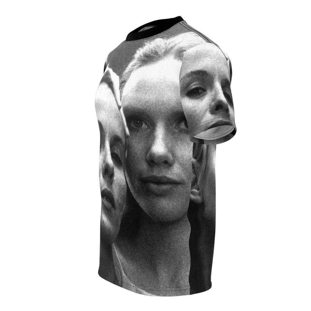 Persona Art House Cinema T-shirt featuring the iconic imagery and legacy of Swedish filmmaker Ingmar Bergman - men left