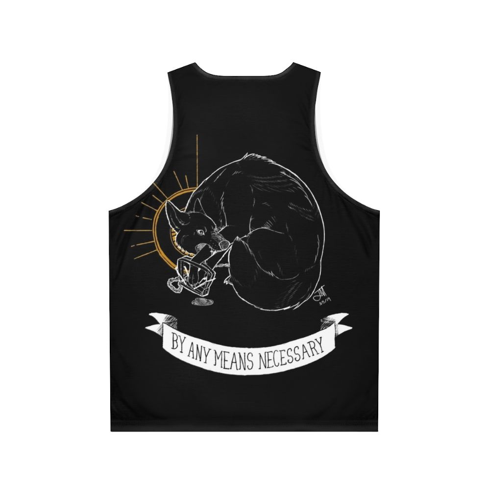 Unisex "Trash Blessings" punk rock-inspired tank top - Back