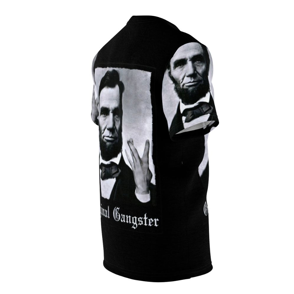 Vintage-inspired Abraham Lincoln original gangster graphic t-shirt - men right