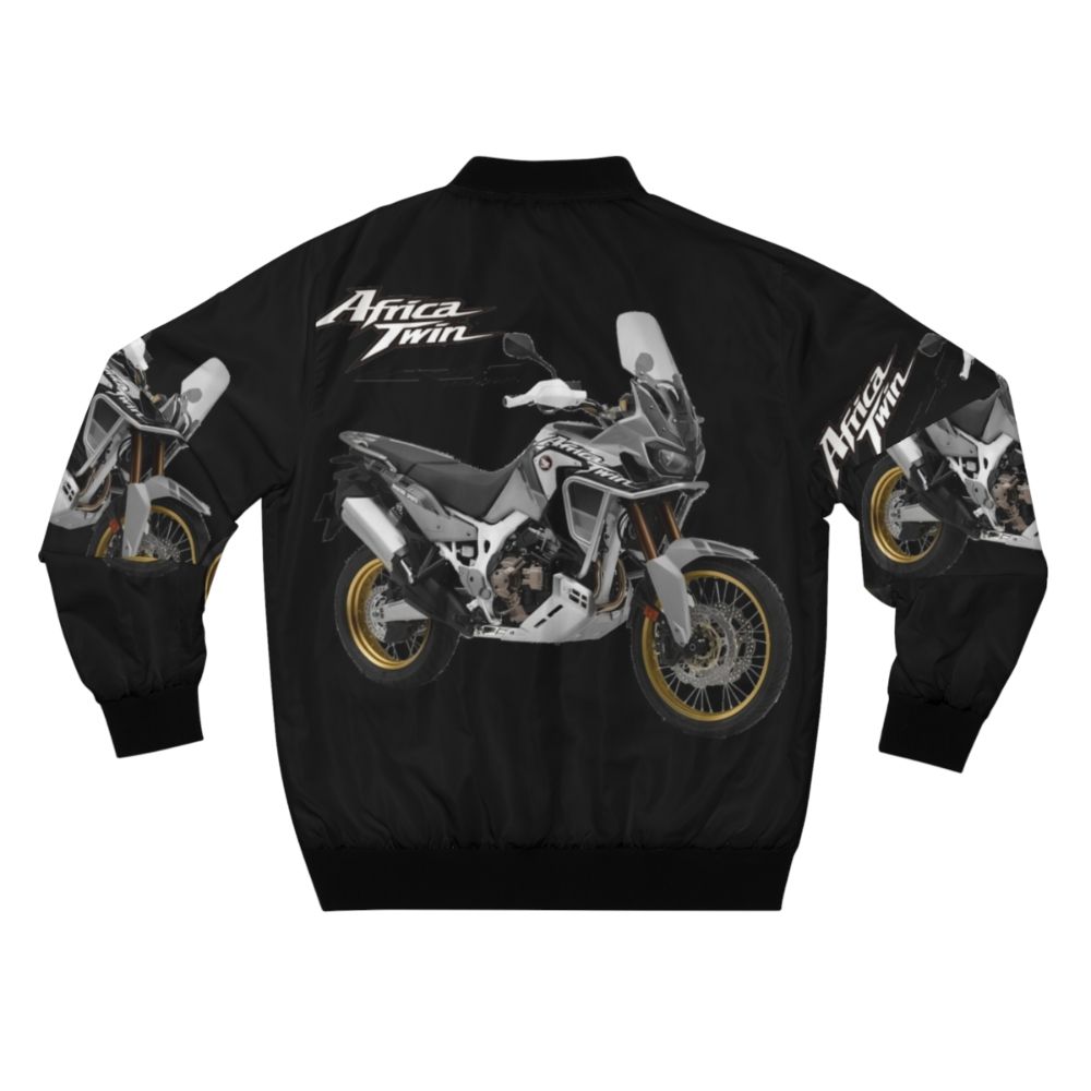 Africa Twin Adventure Bomber Jacket for Motorcycle Riders, Featuring Adventure Style Design - Back