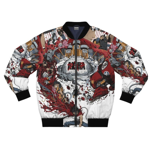 Akira Bomber Jacket with Vintage Apocalyptic Sci-Fi Aesthetic