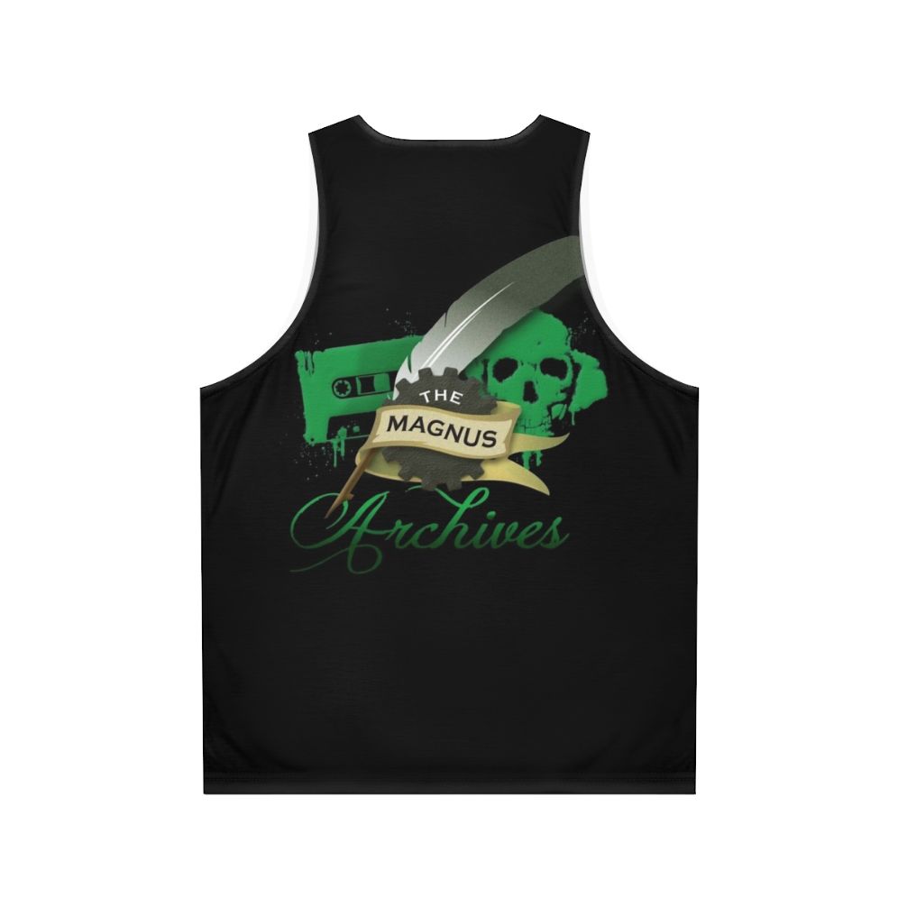 The Magnus Archives Logo Unisex Tank Top - Back