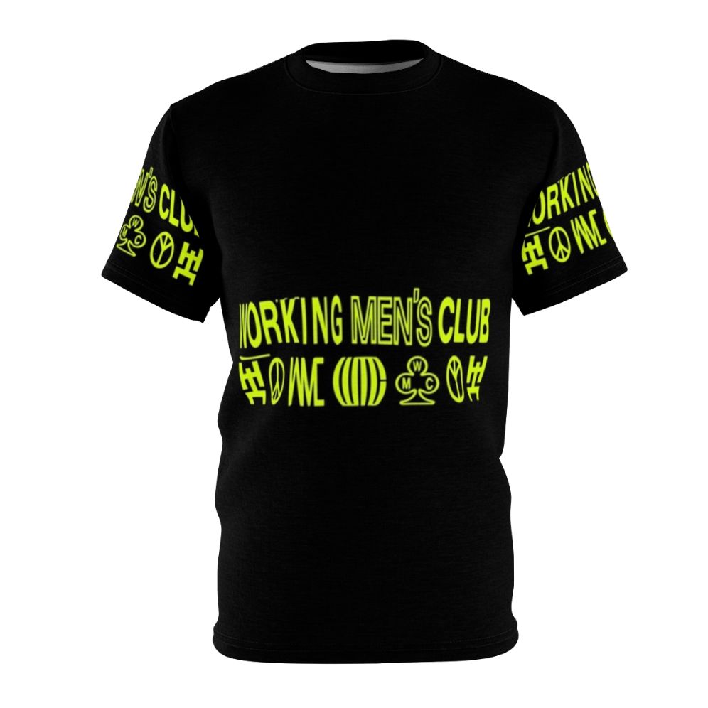 Indie music graphic t-shirt with working men's club design for music enthusiasts