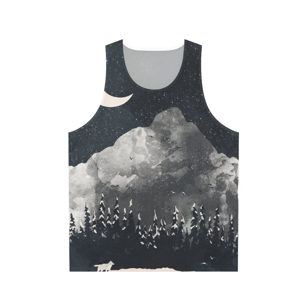 Winter Wolf Nature Inspired Unisex Tank Top