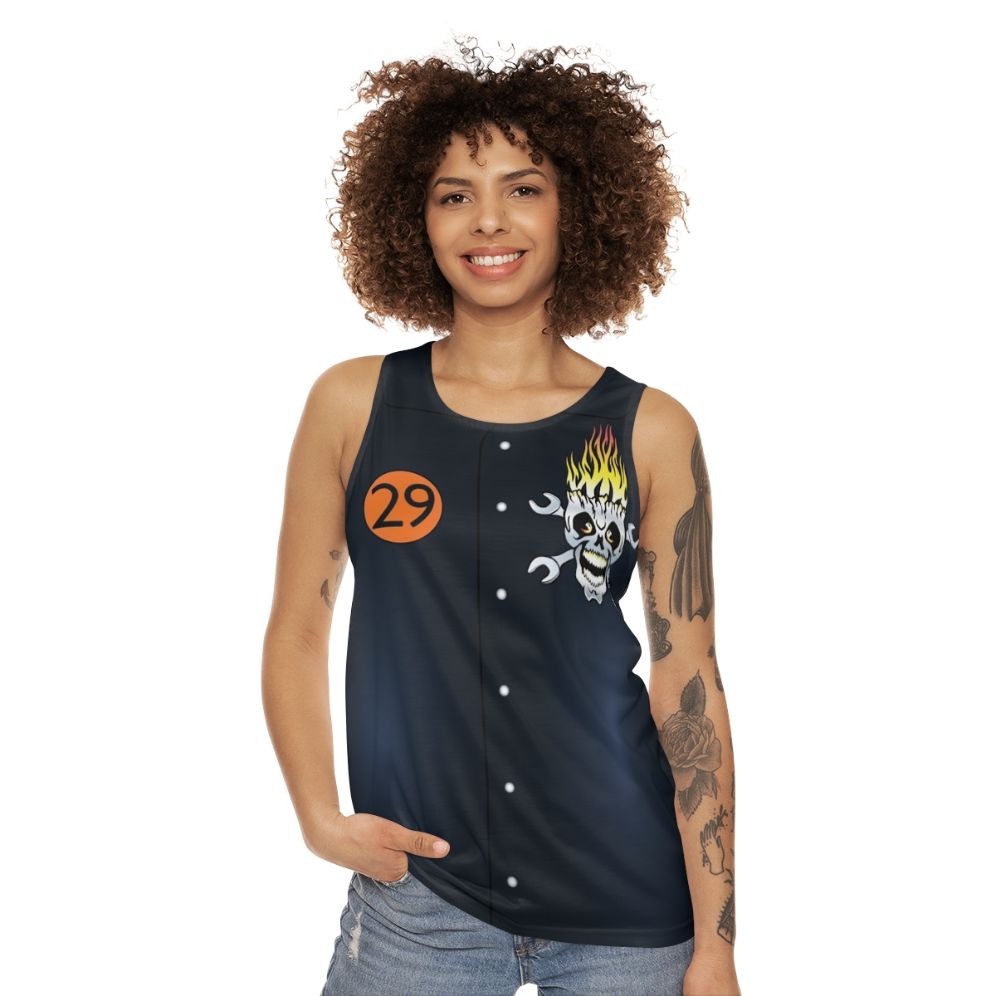 Taro Kitano Hot Wheels World Race Unisex Tank Top - women