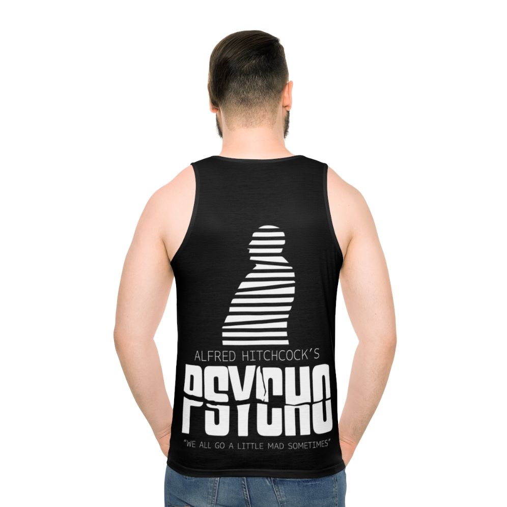 Alfred Hitchcock Psycho Unisex Tank Top - men back