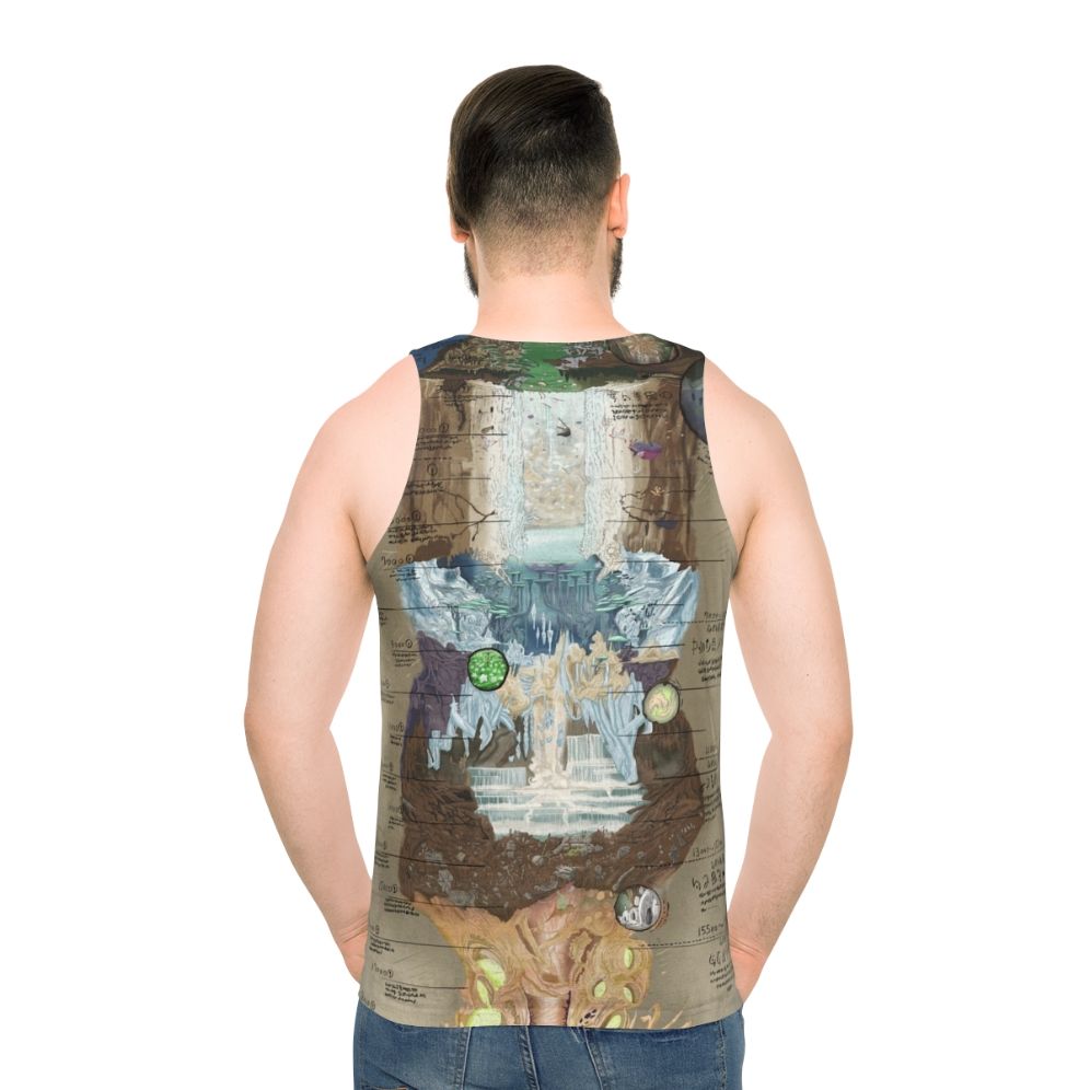 Made in Abyss Abyss Chart Unisex Anime Tank Top - men back