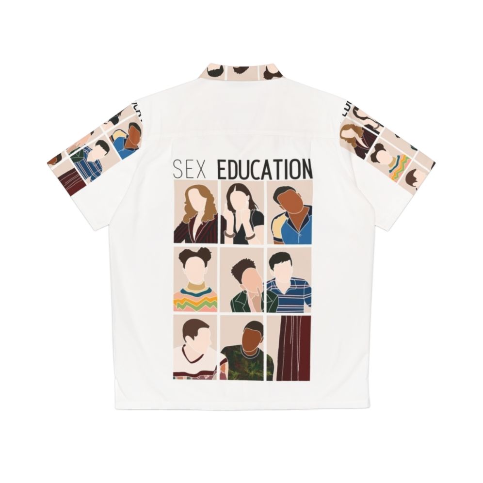 Sex Education Cast Hawaiian Shirt featuring Maeve Wiley and Emma Mackey - Back