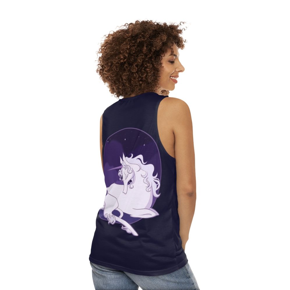 Dreamy unicorn tears unisex tank top - women back