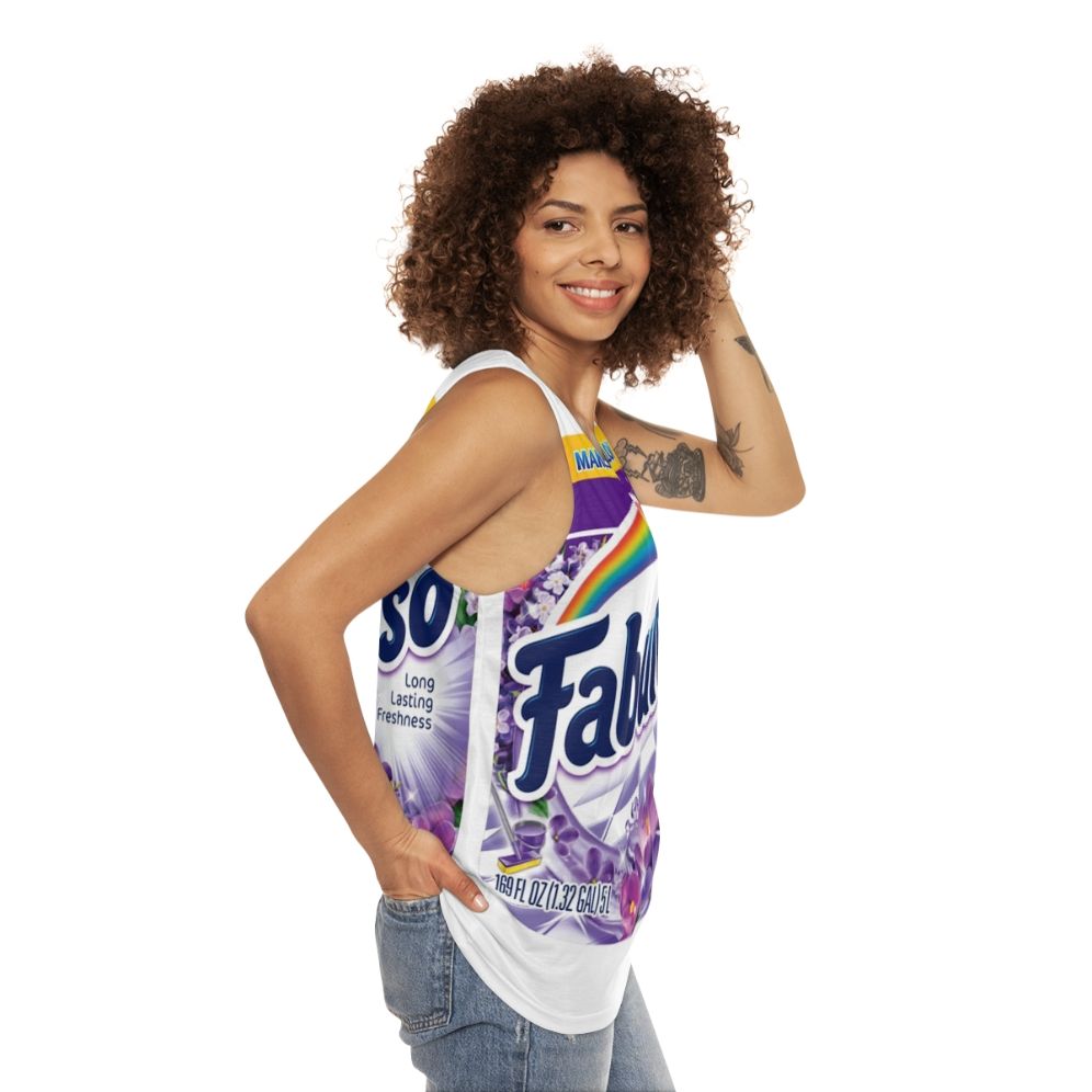 Lavender Household Cleaner Unisex Fresh Tank Top - women side