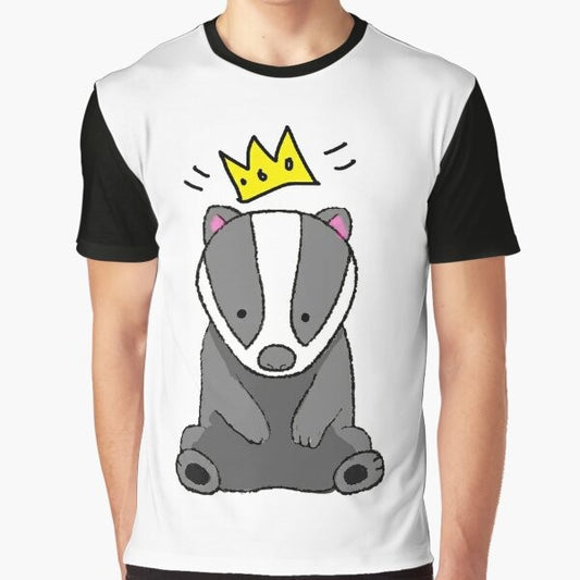 Chunt, the shapeshifting king of badgers from the Hello from the Magic Tavern podcast, featured on a graphic t-shirt design.