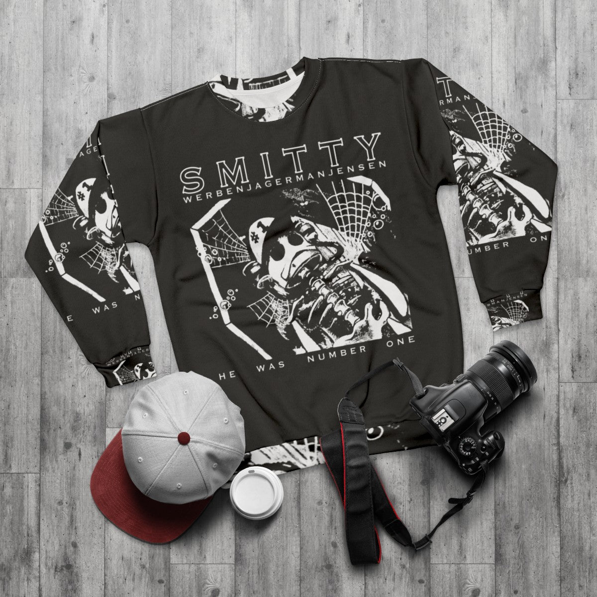 Smitty Wernjagerman Jensen Spongebob Squarepants Sweatshirt - flat lay