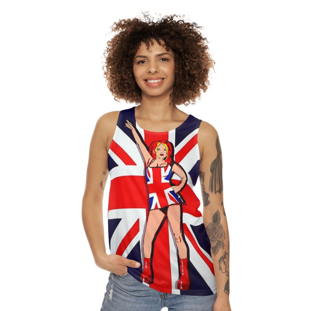 Union Jack patriotic unisex tank top - women