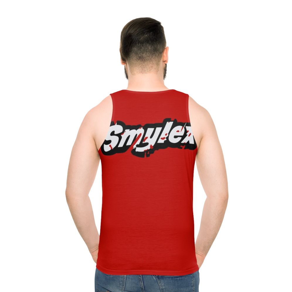 Smylex unisex harley quinn inspired lego tank top - men back