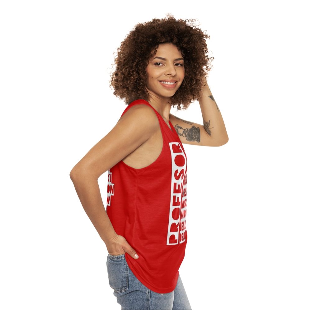 Money Heist Professor's Bella Ciao Unisex Tank Top - women side