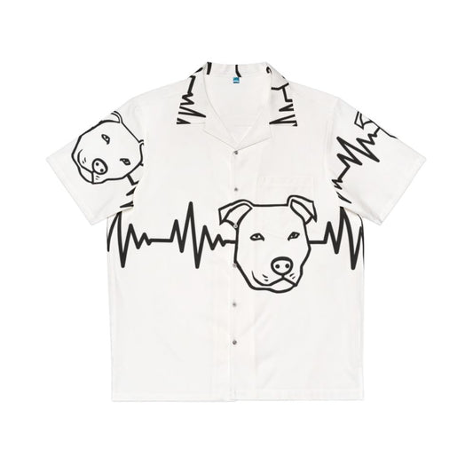 Heartbeat Pitbull Hawaiian Shirt