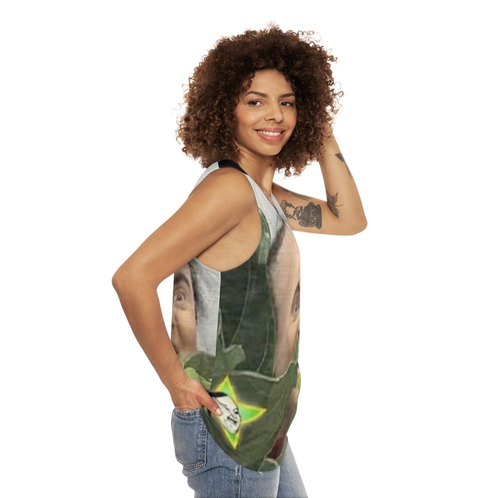 Unisex Spagett Spooked Ya Tank Top - women side