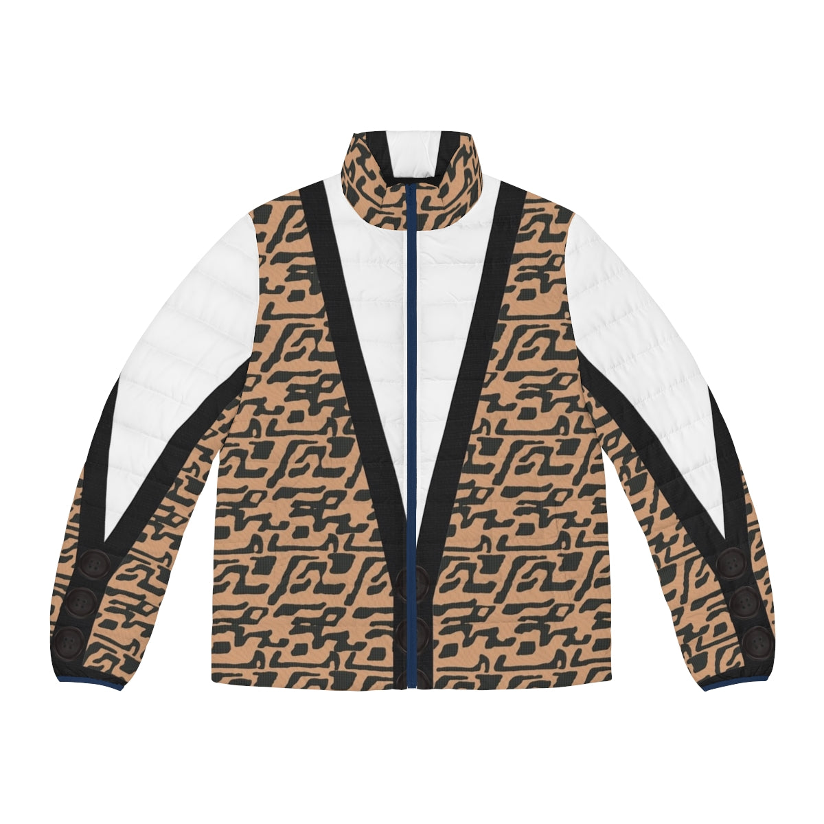 Retro Ferris Bueller inspired puffer jacket with 80s movie fashion style