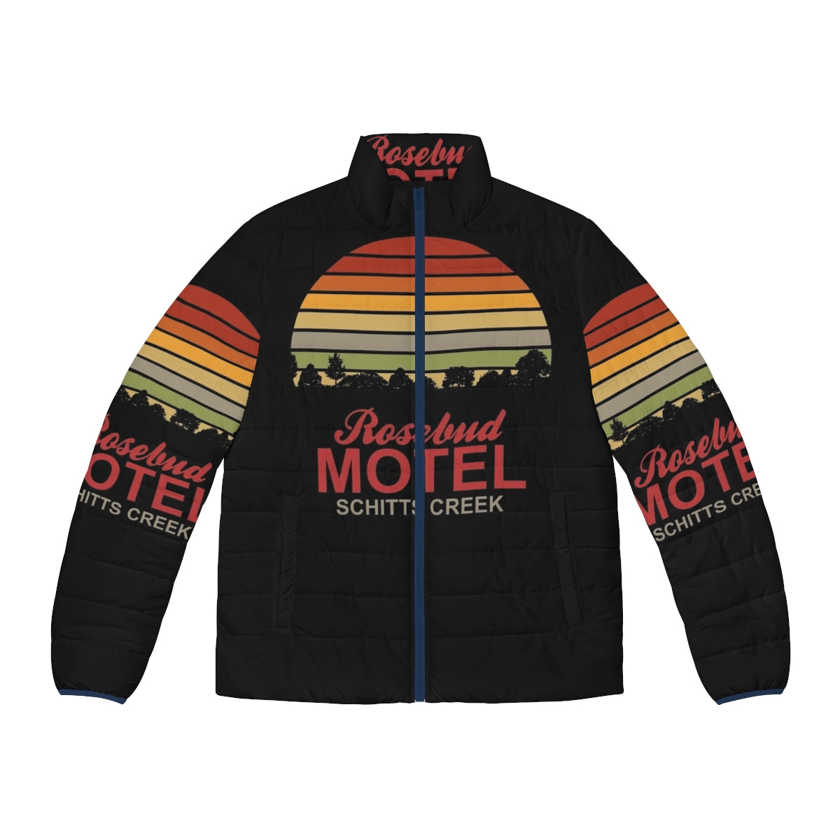 Schitt's Creek Rosebud Motel Sunset Puffer Jacket