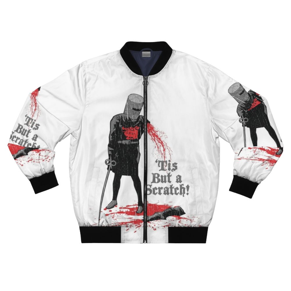 Monty Python-inspired "Tis But a Scratch!" bomber jacket