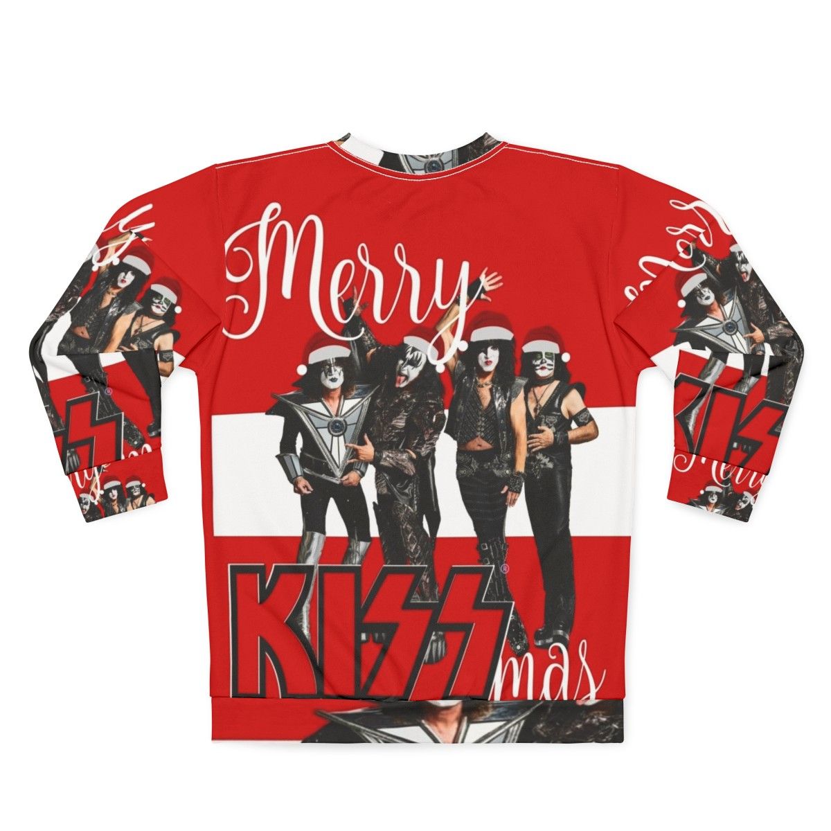 Kiss Band Merry Kissmas 2020 Holiday Sweatshirt - Back