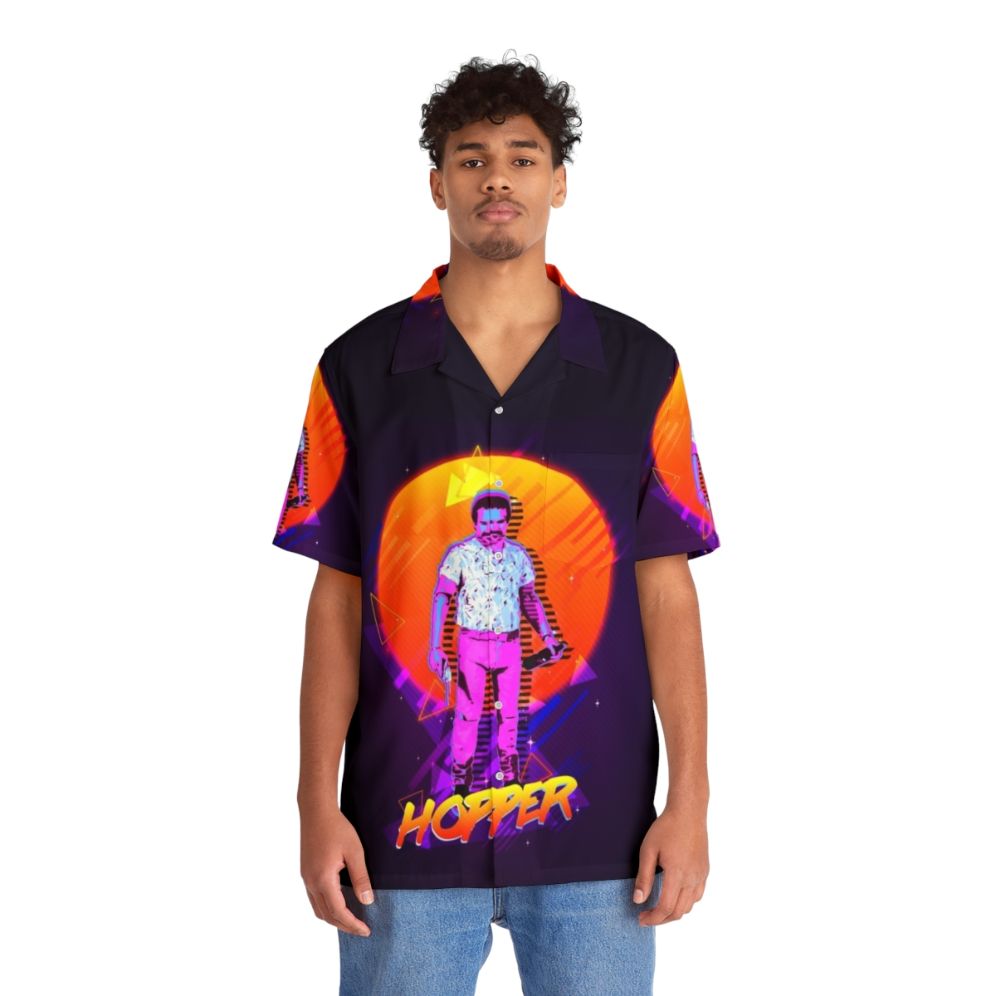 Hopper's Retro Hawaiian Shirt from Stranger Things - People Front