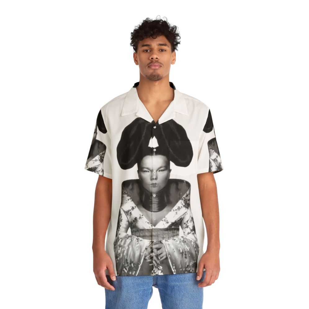 Bjork Hawaiian Shirt with Iconic Album Art Design - People Front