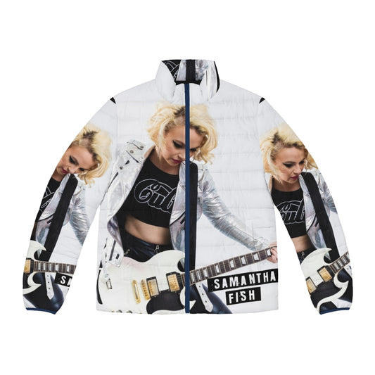 Samantha Fish wearing a women's puffer jacket