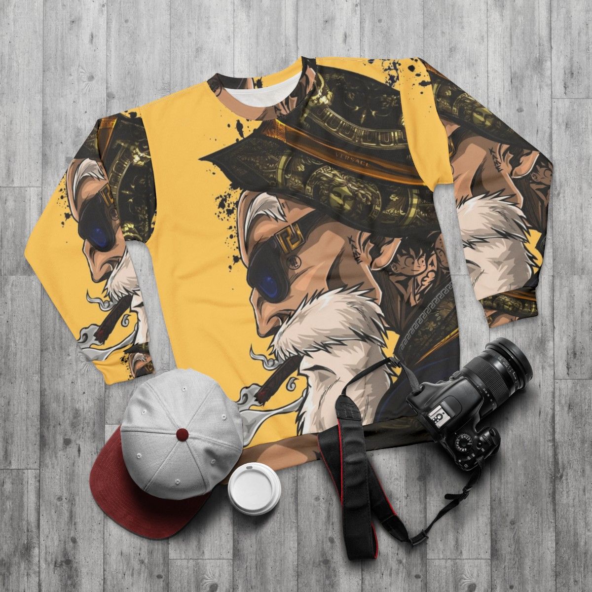 Master Roshi Dragon Ball Z Sweatshirt - flat lay