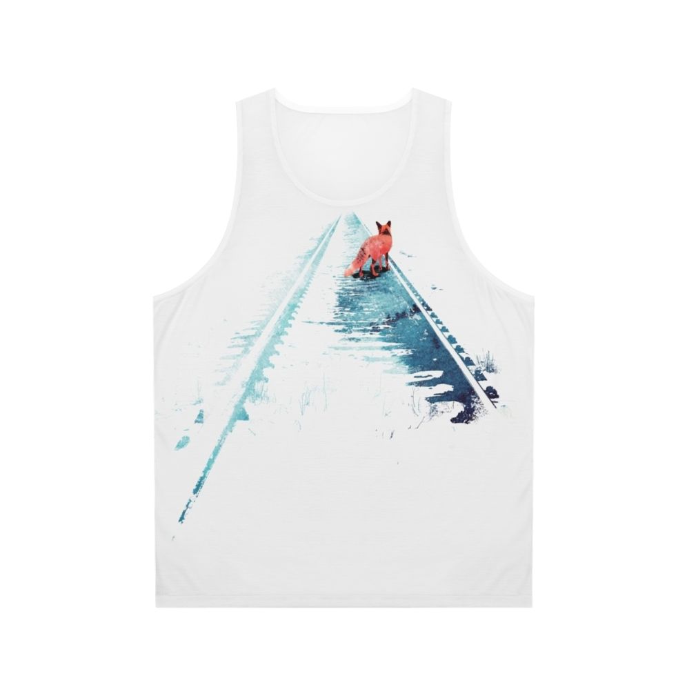 Watercolor animal art unisex tank top