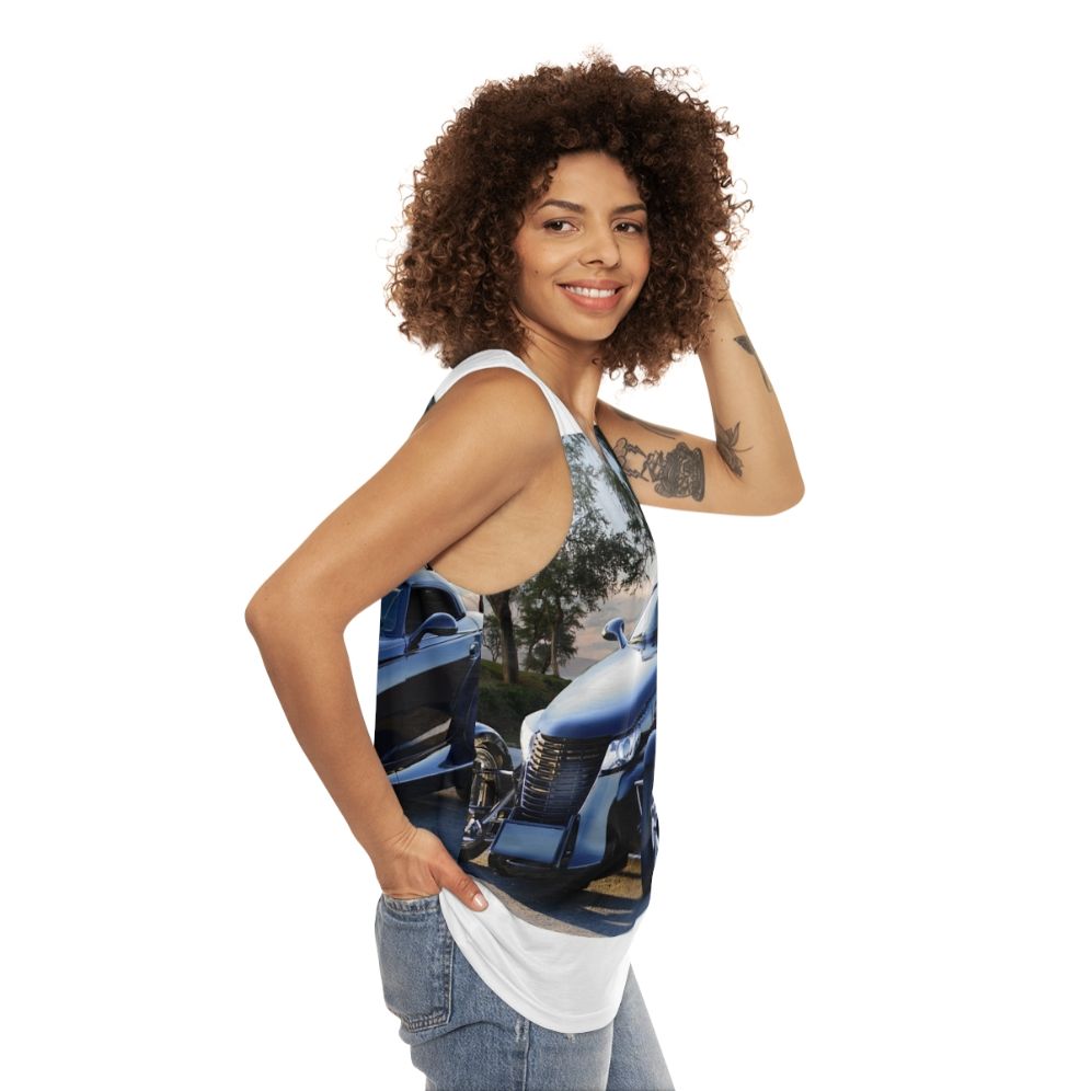 2000 Plymouth Prowler Panther 3 Unisex Race Car Tank Top - women side