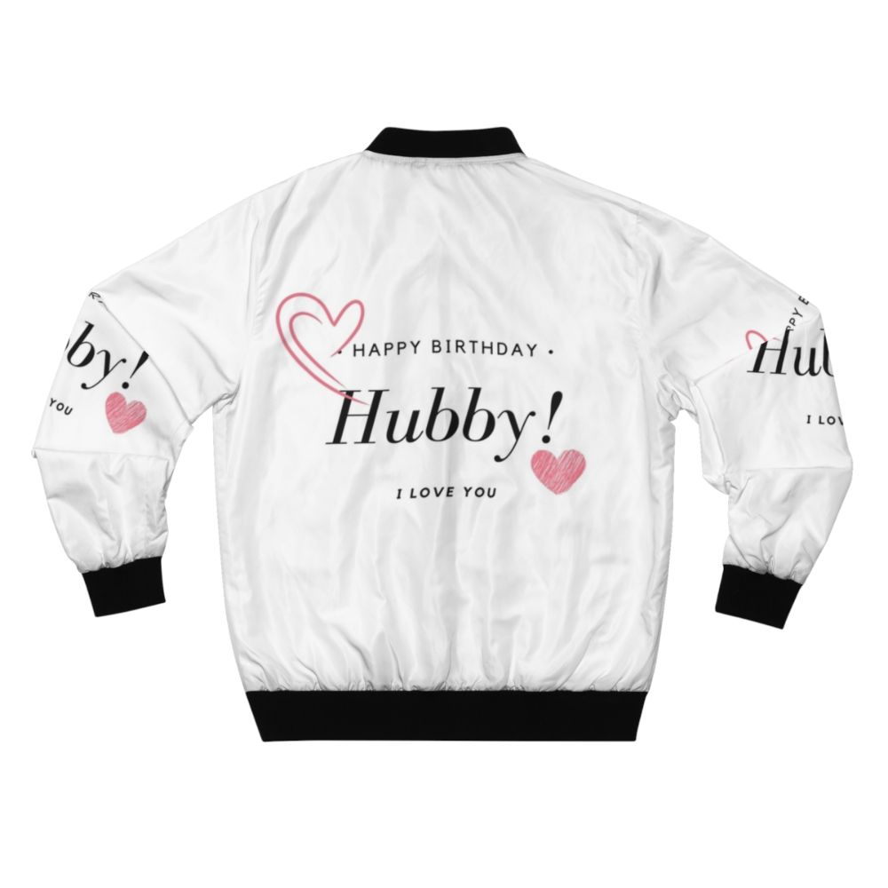 Personalized bomber jacket, a special birthday gift for your husband - Back