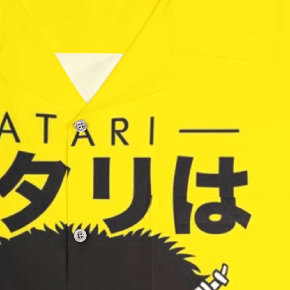 Atari-themed Hawaiian shirt with Japanese influences - Detail