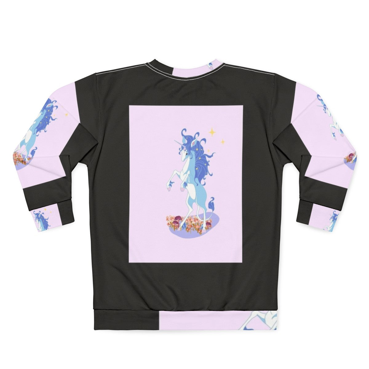 The Last Unicorn Sweatshirt featuring a whimsical unicorn design - Back