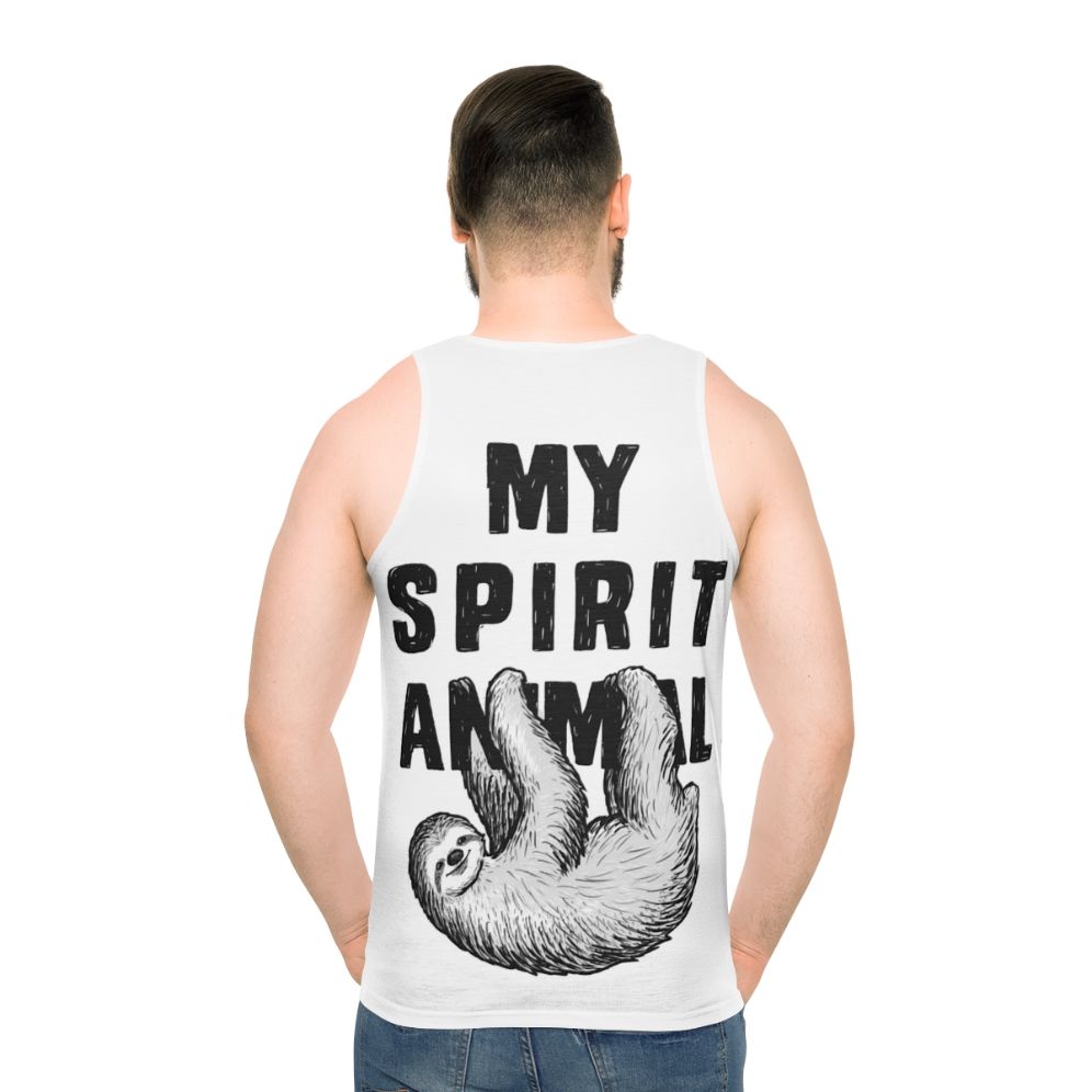 Sloth My Spirit Animal Unisex Tank Top - men back