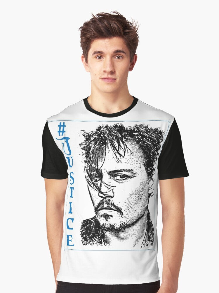 #Justice for Johnny Depp graphic design t-shirt - Men