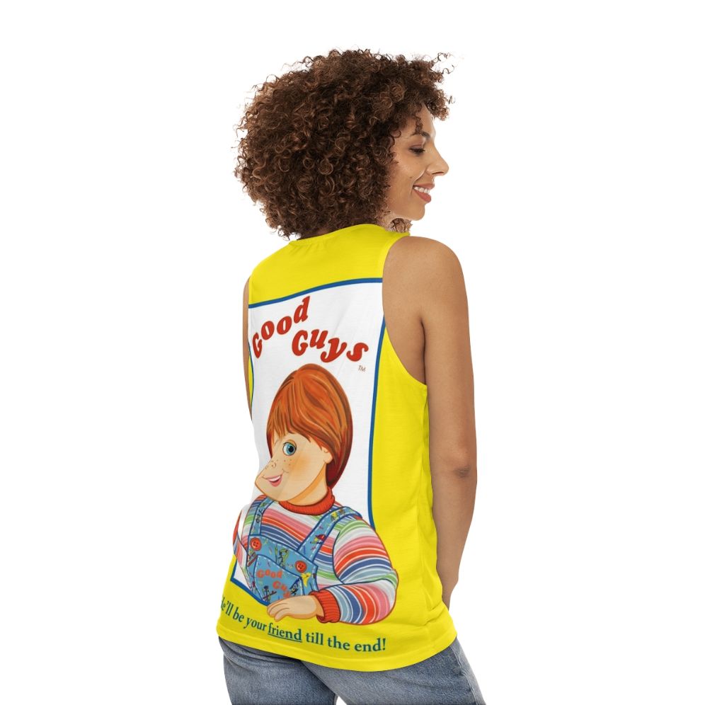 Chucky Doll Unisex Tank Top - women back