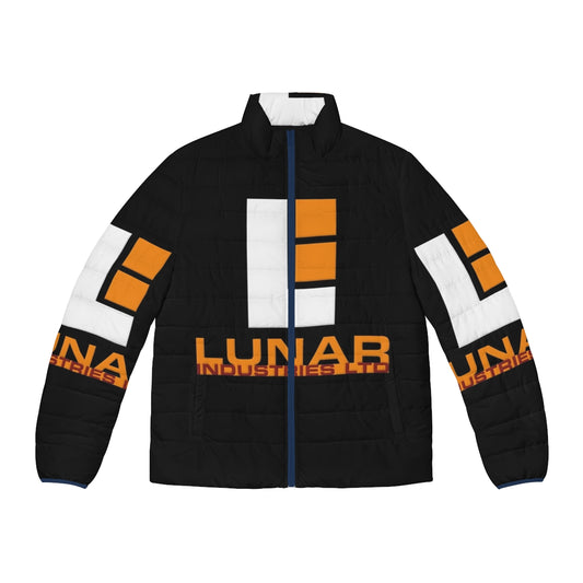 Lunar Industries Puffer Jacket featuring sci-fi space exploration design