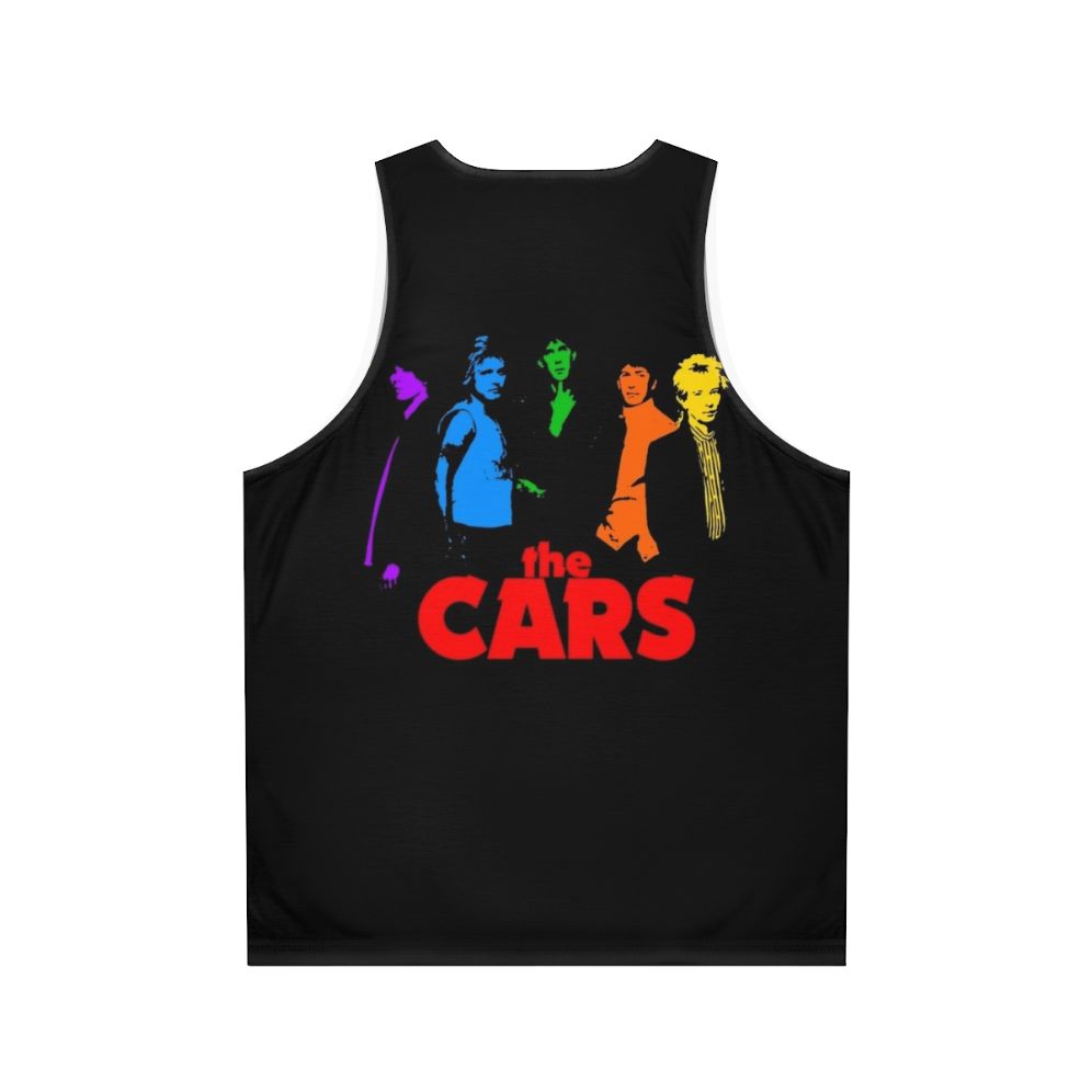 The Cars in Color Unisex 80s Music Tank Top - Back