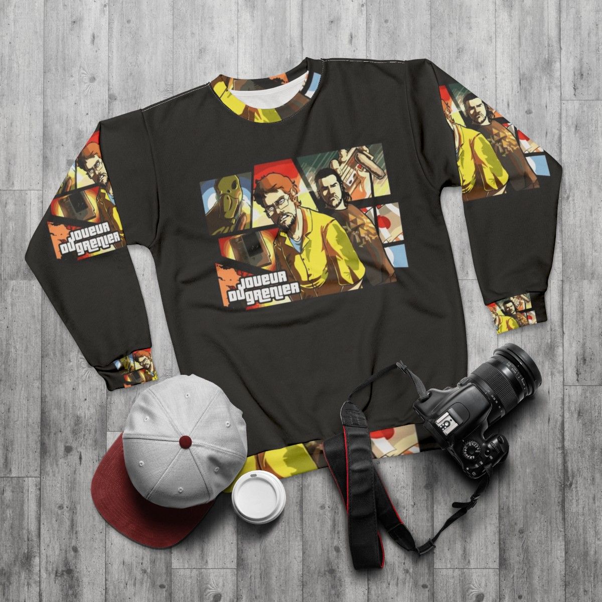 Attic Player Jdg Gta Gaming Sweatshirt - flat lay