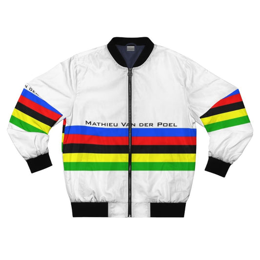 Mathieu Van der Poel Cycling World Champion Bomber Jacket