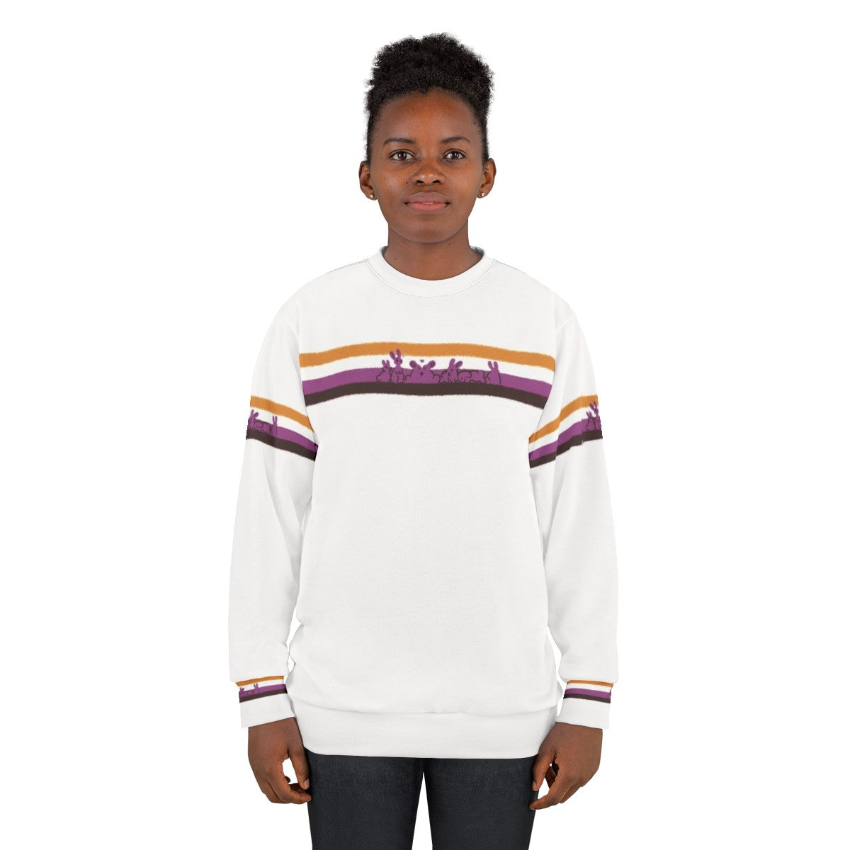 Nonbinary Pride Rabbit Sweatshirt - women