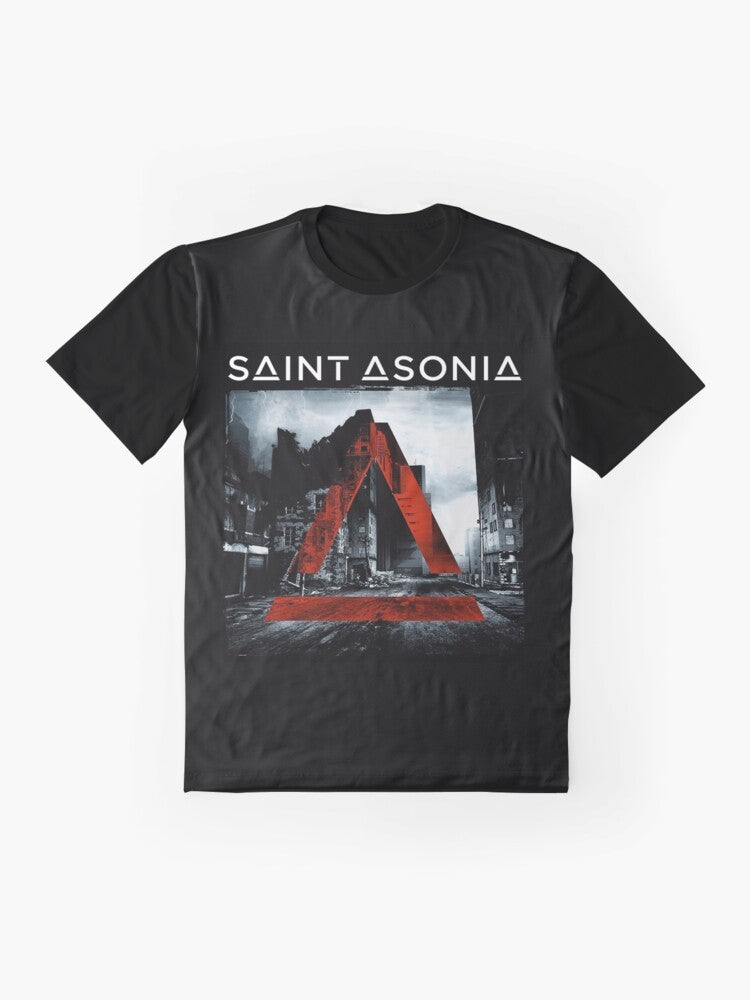 Saint Asonia Indie Rock Graphic T-Shirt - Flat lay