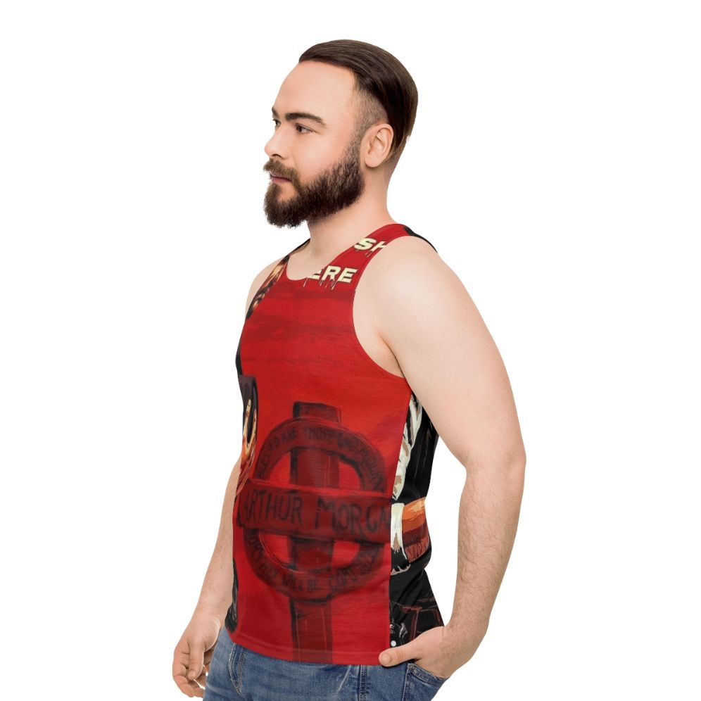 John Marston Unisex Tank Top for Gamers - men side