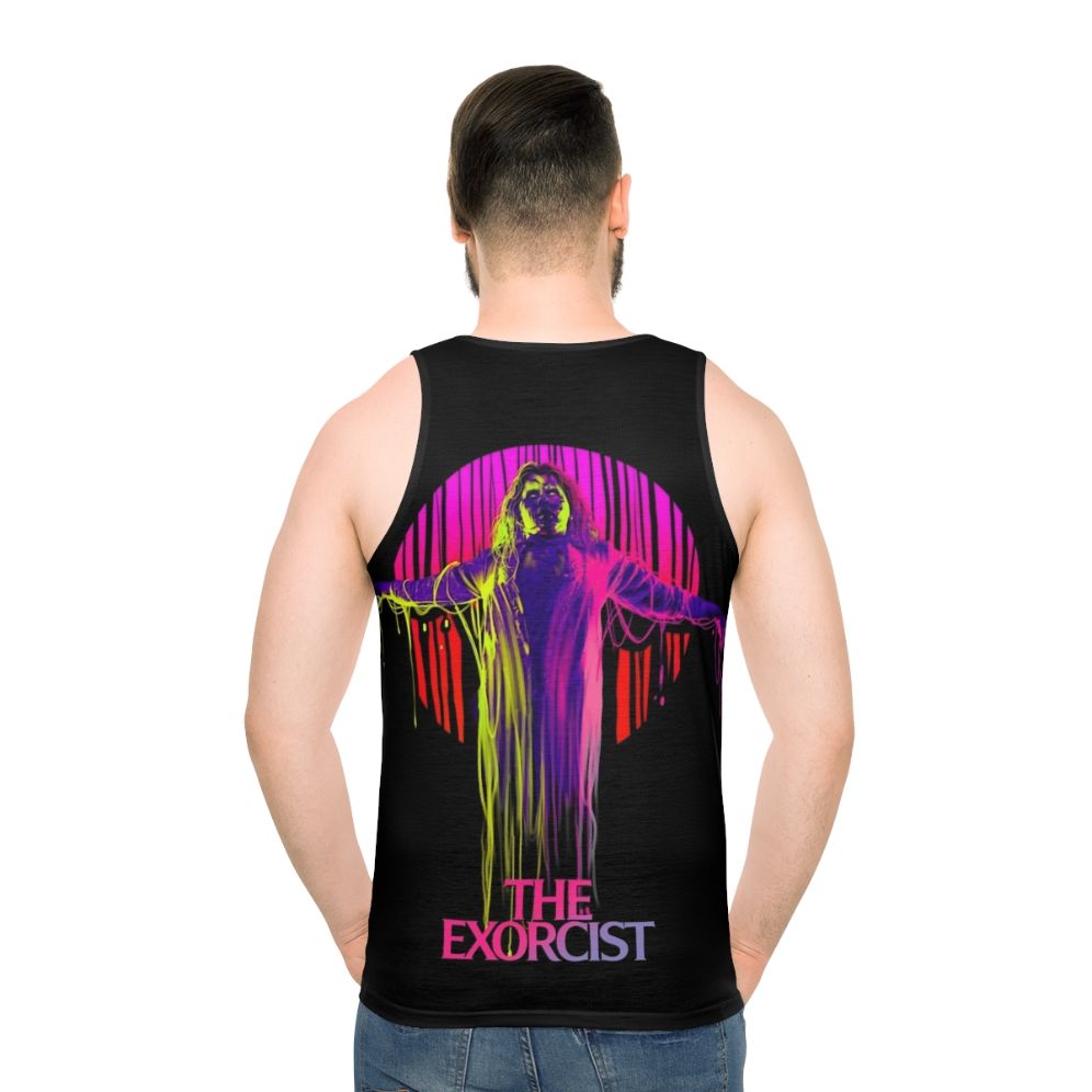 Neon "The Exorcist" unisex tank top - men back