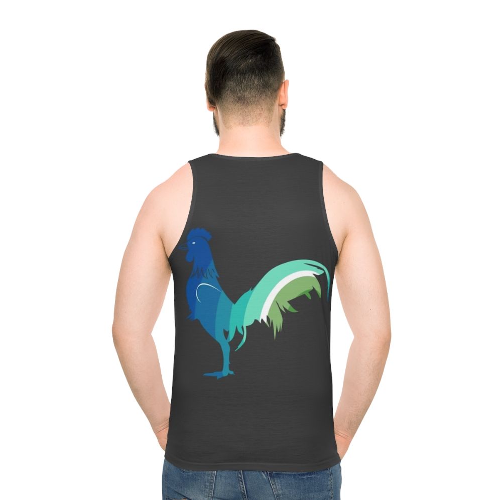 Cockerall Legendary Animals Unisex Tank Top - men back