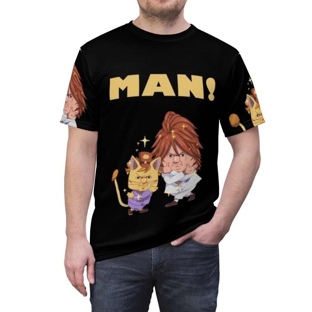 Fairy Tail inspired t-shirt featuring the characters Ichiya and Nichiya - men front