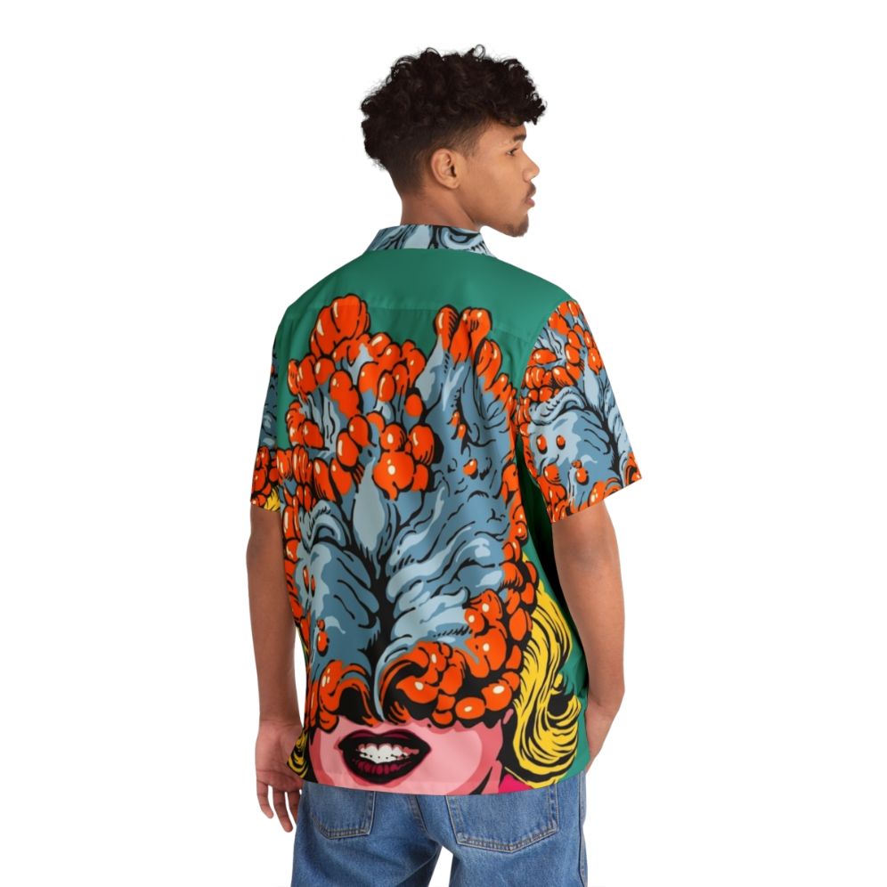 Pop art fungus design on a Hawaiian shirt - People Back